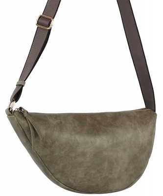 Half Moon Crossbody Bag JNM-0113 CHARCOAL